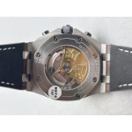 Royal Oak Offshore 42mm 2014 Safari SS Best Edition Cream Dial On Brown Leather Strap TKF A3126