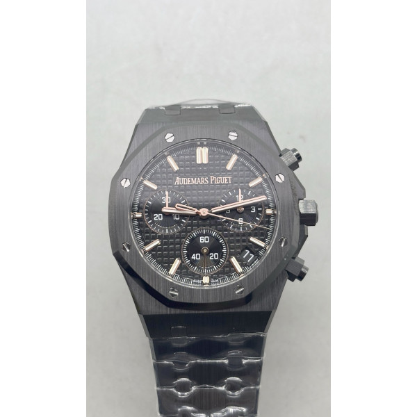 Royal Oak Chrono 26240 Black Ceramic 1:1 Best Edition on Ceramic Bracelet APSF SA4401 Super Clone