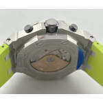 AP ROO 26703 Chrono SS Green Dial Rubber MSF A3124 Mod