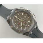 Royal Oak Offshore 44mm Carbon Case 1:1 Best Edition Black Dial Rubber Strap APF A3126