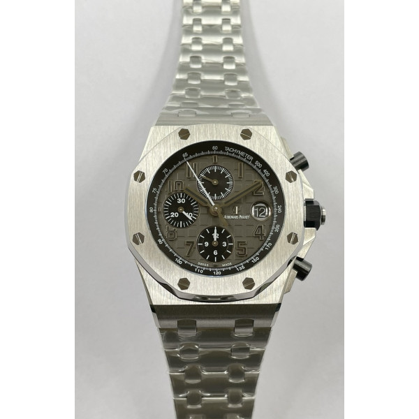 ROO Chronograph SS/SS Grey Dial Bracelet APF 7750 Mod