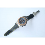 Royal Oak Offshore Bucherer Best Edition Two Tone Blue Dial on Black Leather Strap A3126 JF