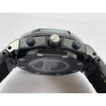 Royal Oak Offshore Bumble Bee Forged Carbon 1:1 Best Edition Black Dial on Leather Strap JJF A7750