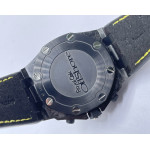 Royal Oak Offshore Bumble Bee Forged Carbon 1:1 Best Edition Black Dial on Leather Strap JJF A7750