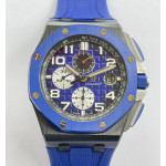 Royal Oak Offshore 2020 44mm 1:1 Best Edition Blue Ceramic Bezel on Rubber Strap RSF A3126