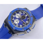 Royal Oak Offshore 2020 44mm 1:1 Best Edition Blue Ceramic Bezel on Rubber Strap RSF A3126