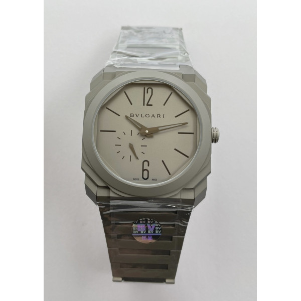 OCTO Finissimo 40mm TI/TI Case Grey Dial Bracelet BVF A138