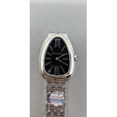 Serpenti Seduttori Watch SS 1:1 Best Edition Black Dial on SS Bracelet BVF Swiss Quartz