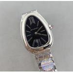 Serpenti Seduttori Watch SS 1:1 Best Edition Black Dial on SS Bracelet BVF Swiss Quartz