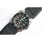 BR 03-92 Diver SS Black Dial Rubber Strap MIYOTA 9015 