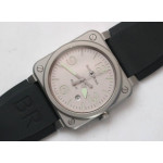 BR 03-92 HOROLUM Satin-polished steel 1:1 Best Edition Gray Dial Rubber Strap MIYOTA 9015