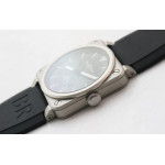 BR 03-92 Horograph Satin-polished steel 1:1 Best Edition Black Dial Rubber Strap MIYOTA 9015