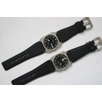 BR 03-92 Horograph Satin-polished steel 1:1 Best Edition Black Dial Rubber Strap MIYOTA 9015