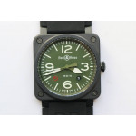 BR 03-92 PVD Case Green Dial 42.5mm Rubber Strap MIYOTA 9015