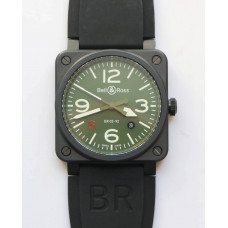 BR 03-92 PVD Case Green Dial 42.5mm Rubber Strap MIYOTA 9015