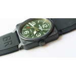 BR 03-92 PVD Case Green Dial 42.5mm Rubber Strap MIYOTA 9015