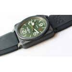 BR 03-92 PVD Case Green Dial 42.5mm Rubber Strap MIYOTA 9015