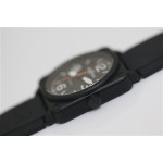 BR 03-92 PVD Case Orange Second Hand 42.5mm  Rubber Strap MIYOTA 9015