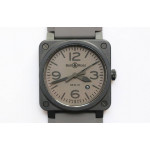 BR 03-92 PVD Case Grey Dial 42.5mm Rubber Strap MIYOTA 9015