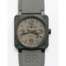 BR 03-92 PVD Case Grey Dial 42.5mm Rubber Strap MIYOTA 9015