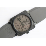 BR 03-92 PVD Case Grey Dial 42.5mm Rubber Strap MIYOTA 9015