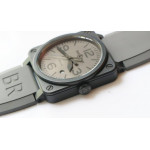 BR 03-92 PVD Case Grey Dial 42.5mm Rubber Strap MIYOTA 9015