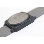 BR 03-92 PVD Case Grey Dial Black Num 42.5mm Rubber Strap MIYOTA 9015