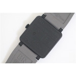 BR 03-92 PVD Case Grey Dial Black Num 42.5mm Rubber Strap MIYOTA 9015