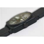 BR 03-92 PVD Case Green Dial MILITARY 42.5mm Rubber Strap MIYOTA 9015