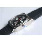 BR 03-92 SS Case Black Dial 30 42.5mm Rubber Strap MIYOTA 9015