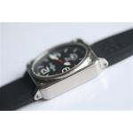 BR 03-92 SS Case Black Dial 30 42.5mm Rubber Strap MIYOTA 9015