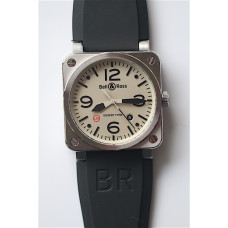 BR 03-92 SS Case Grey Dial DESERT 42.5mm Rubber Strap MIYOTA 9015