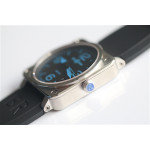 BR 03-92 SS Case Black Dial Blue Num 42.5mm Rubber Strap MIYOTA 9015