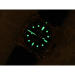 BR03-92 Diver 42mm Bronze Case Black Dial Rubber Strap MY9015