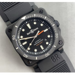 Bell Ross BR03-92 Diver 42mm PVD Black Rubber Strap WMF MY9015