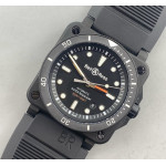 Bell Ross BR03-92 Diver 42mm PVD Black Rubber Strap WMF MY9015