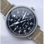 WW1-92 Military 1:1 Best Edition Black Dial Leather Strap MIYOTA 9015