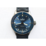 Fifty Fathoms Bathyscaphe Ceramic 1:1 Best Edition Blue Dial Blue Sail-Canvas Strap A1315 ZF