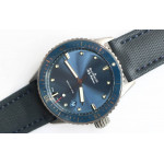 Fifty Fathoms Bathyscaphe Ceramic 1:1 Best Edition Blue Dial Blue Sail-Canvas Strap A1315 ZF