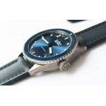 Fifty Fathoms Bathyscaphe Ceramic 1:1 Best Edition Blue Dial Blue Sail-Canvas Strap A1315 ZF