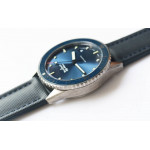 Fifty Fathoms Bathyscaphe Ceramic 1:1 Best Edition Blue Dial Blue Sail-Canvas Strap A1315 ZF