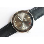 Fifty Fathoms Bathyscaphe 43mm SS 1:1 Best Edition Gray Dial Sail-canvas Strap A1315 ZF