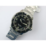 Fifty Fathoms SS Black 1:1 Best Edition Black Dial SS Bracelet A2836 ZF