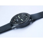 Fifty Fathoms Bathyscaphe Black Ceramic 1:1 Best Edition Black Dial on Black Sail-Canvas Strap A1315 ZF