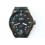 Fifty Fathoms Bathyscaphe DLC 11 Best Edition Black Dial Black Sail-Canvas Strap A1315 ZF