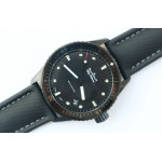 Fifty Fathoms Bathyscaphe DLC 11 Best Edition Black Dial Black Sail-Canvas Strap A1315 ZF