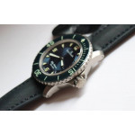 Fifty Fathoms Blue Titanium 1:1 Best Edition Blue Dial Sail-canvas Strap A1315 ZF