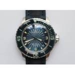 Fifty Fathoms SS Blue 1:1 Limited Edition Blue Dial Sail-canvas Strap A2836 (Free Extra Strap) ZF