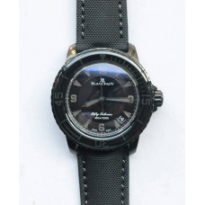 Fifty Fathoms PVD Dark Knight 1:1 Best Edition Black Dial Sail-canvas Strap A1315 ZF