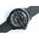 Fifty Fathoms PVD Dark Knight 1:1 Best Edition Black Dial Sail-canvas Strap A1315 ZF